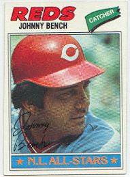 1977 Topps Baseball Cards      070      Johnny Bench